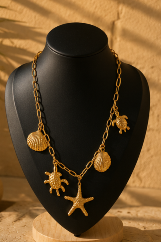 Azure Coast Charm Necklace