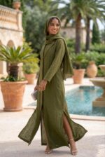 ⁦The Capri Linen Abaya⁩ - الصورة ⁦6⁩