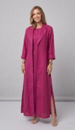 ⁦The Capri Linen Abaya⁩ - الصورة ⁦2⁩