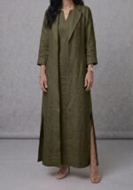 ⁦The Capri Linen Abaya⁩ - الصورة ⁦5⁩